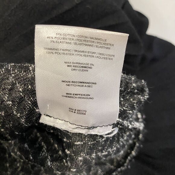 Ganni Anthropologie Jacquard Jersey Knife Pleated Dress Black White Size Medium - Picture 10 of 14